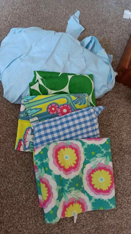 Photo of free Green/Yellow/Blue Fabric Bundle (Combe Down BA2) #1