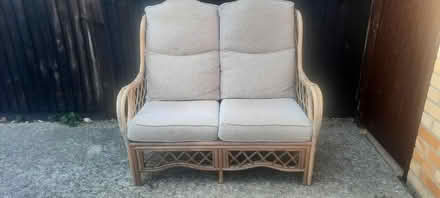 Photo of free Two seater wicker sofa (Hythe Southampton SO45) #2