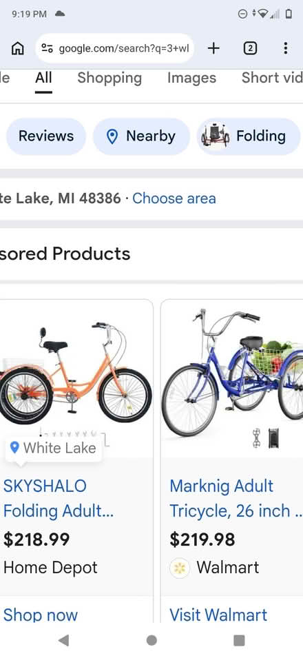 Photo of Adult Tricycle- pic for reference (White Lake) #1