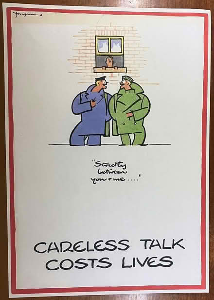 Photo of free Careless Talk WW2 Posters (Westcott, Dorking RH4) #4