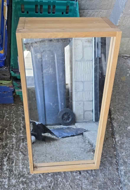 Photo of free 2 oak bathroom cabinets (Stroud GL10) #1