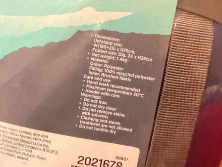 Photo of free 2 Sleeping bags - Adult - 300gsm - 10c (Highbury N5) #4