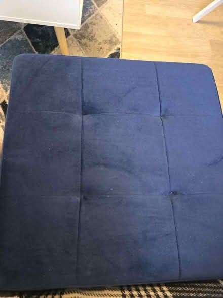 Photo of free Navy velvet storage box. (Foxwood YO24) #1