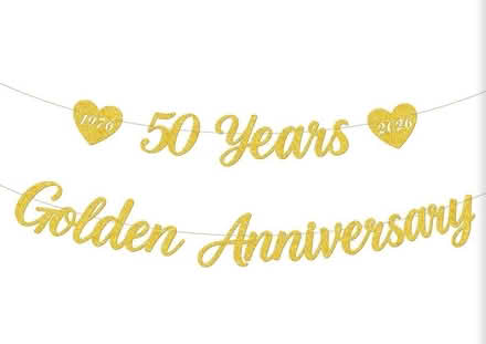 Photo of free 50th Golden Wedding Banner (Shevington Vale WN6) #1