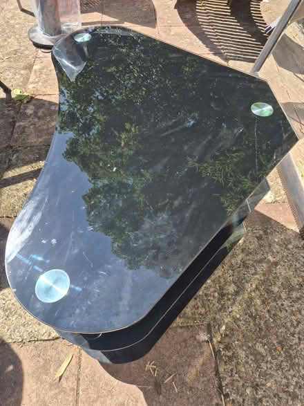 Photo of free Black Glass TV Corner Stand (Croham CR2) #2
