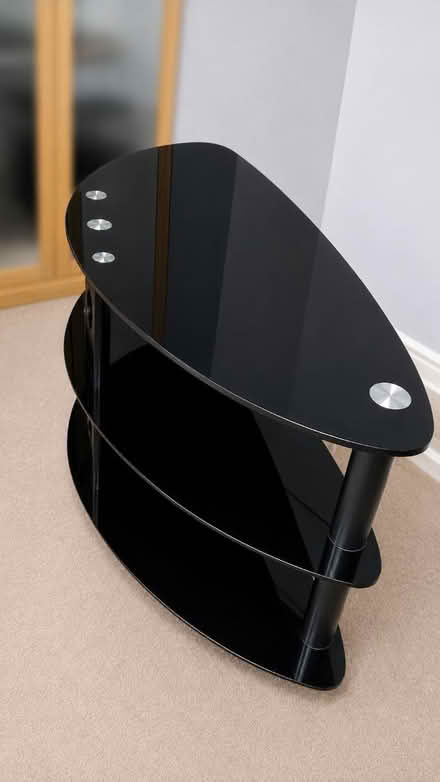 Photo of free Black Glass TV Stand (Westbourne, BH4) #2