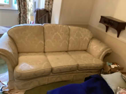 Photo of free Comfy sofa in cream/light oatmeal (Surbiton KT6) #4