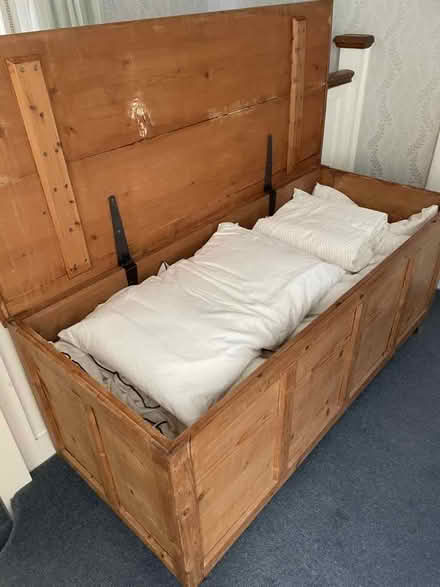 Photo of free Large pine chest (West Blatchington BN3) #2
