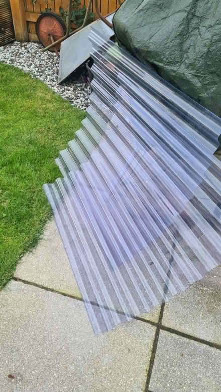 Photo of free Clear corrugated roofing sheets (Scotstoun G14) #3