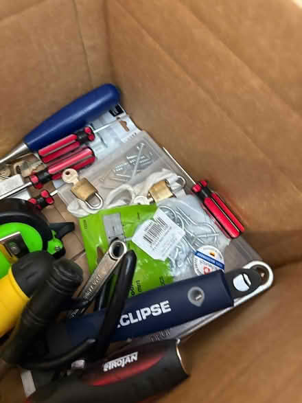 Photo of free New sander, Ext cord, box of tools (Carlton North) #1
