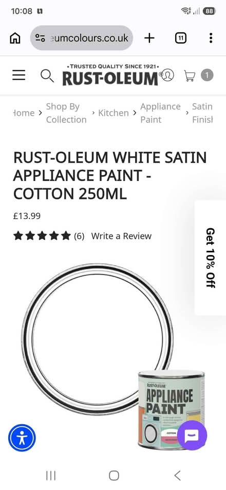 Photo of White appliance paint (Pittville GL50) #1