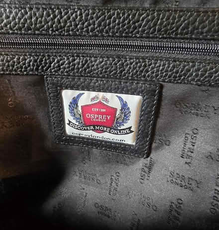 Photo of free Black leather Osprey handbag/backpack OL4 (Lydgate OL4) #4