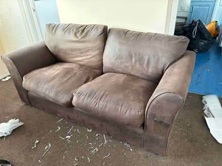 Photo of free Two seater fabric sofa (M15 Hulme) #2