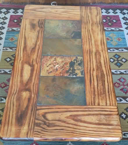 Photo of free wood & stone topped coffee table (Howdon NE28) #1