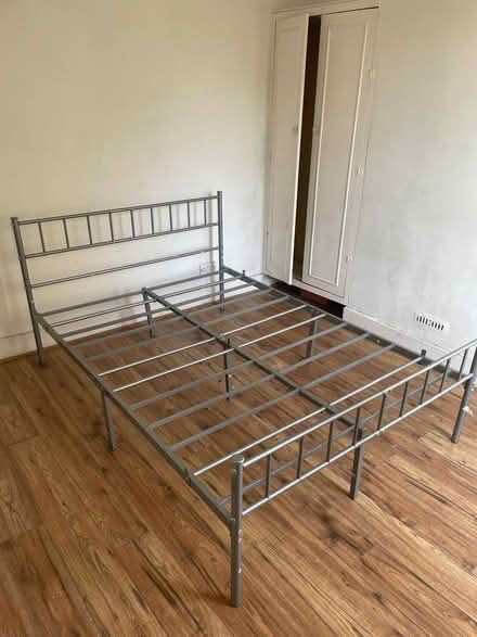 Photo of free Double bedframe in metal (East Ham E6) #1