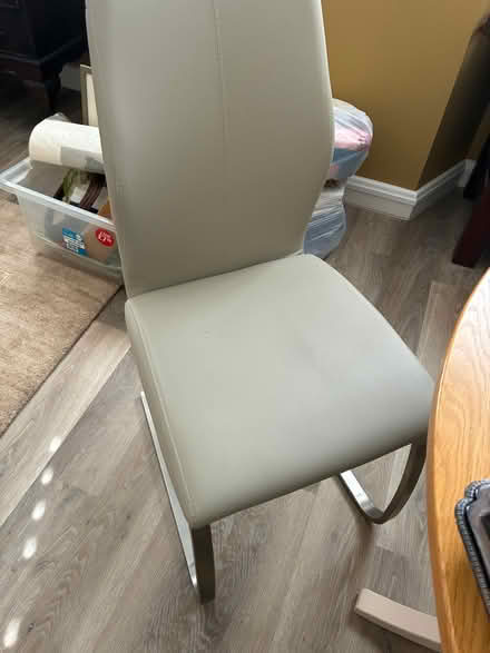 Photo of free Leatherette dining chairs (Craigmillar Park EH16) #1