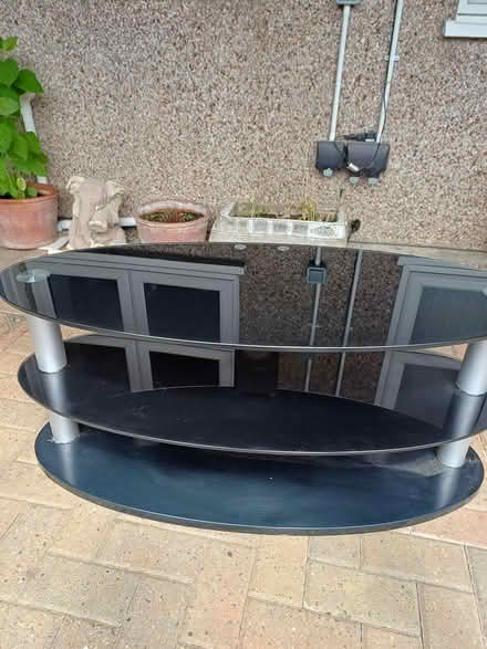 Photo of free Black ash tv stand (Abingdon OX14) #1