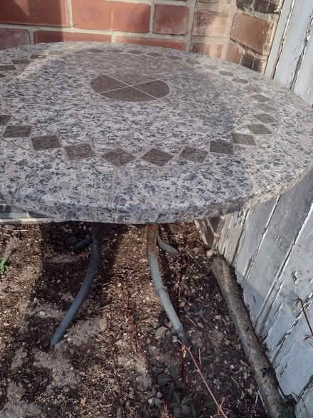 Photo of free Patio table with cast iron legs (Sherwood NG5) #2