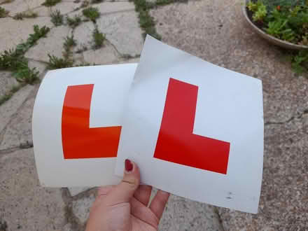 Photo of free 2 Learner plates - magnetic (Eastbourne BN22) #1