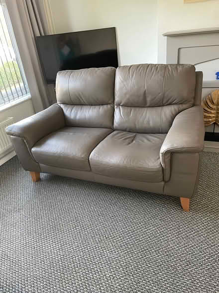 Photo of free leather couch (Scarisbrick, ormskirk) #3