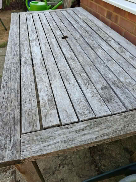 Photo of free Wooden garden table and 4 chairs (Lightwater GU18) #3