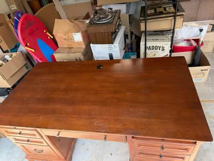 Photo of free Big Solid Wood Desk (Franconia/ Souderton) #2