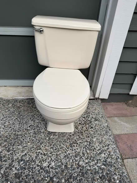 Photo of free Good condition bisque/bone toilet (Canyon Park - Bothell) #1