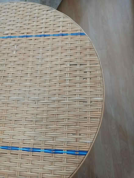 Photo of free Round Bamboo Wicker Table (Brentford TW8) #3