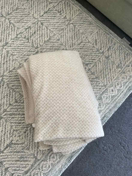 Photo of free Large cream soft blanket (The Fairway, Midhurst GU29) #1