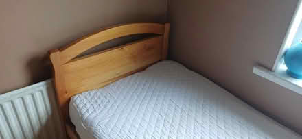Photo of free Single pine bed (Clonsilla Dublin 15) #1