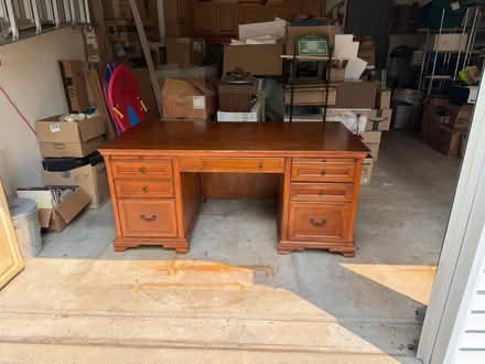 Photo of free Big Solid Wood Desk (Franconia/ Souderton) #1