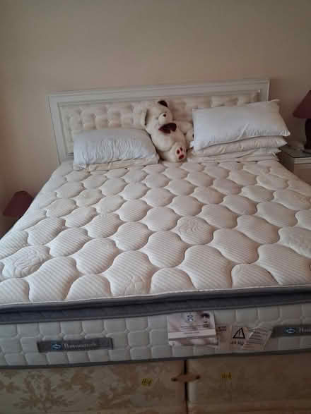 Photo of free Super king mattress and bed base (Streatham SW16) #1
