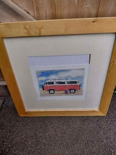 Photo of free Picture frame and camper van print (Congleton CW12) #1