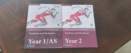 Photo of free AS level stats/mechanics books (Barnard's Green WR14) #1