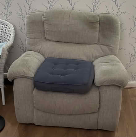 Photo of free armchair and cushion (Winklebury RG23) #1