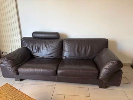 Photo of free Leather Roche Bobois sofa (Luxembourg Gare) #1