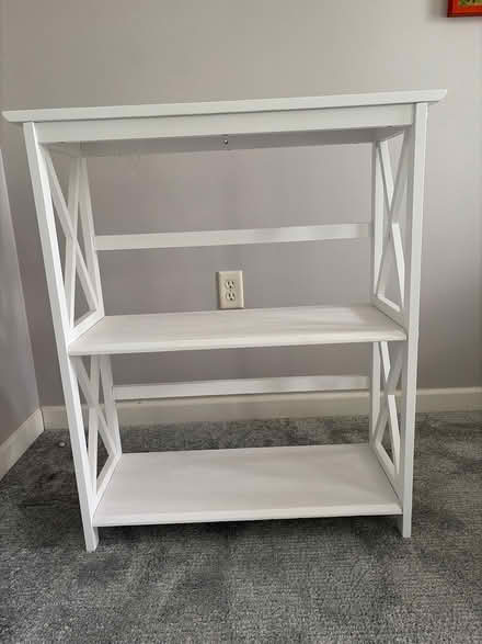 Photo of free White wooden bookcase (Oxford) #1