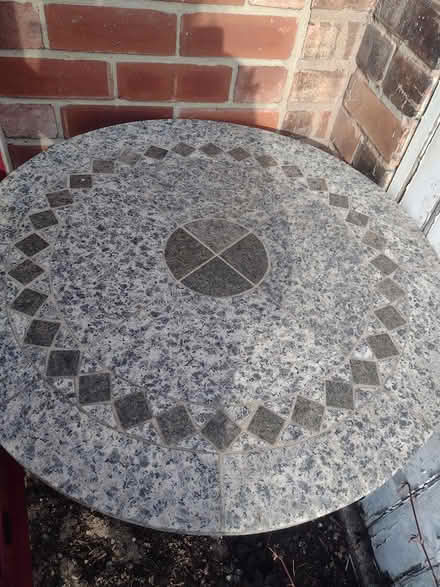 Photo of free Patio table with cast iron legs (Sherwood NG5) #1