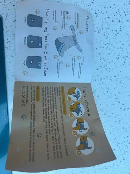 Photo of free Reusable Dog Diapers x 3 (Chichester PO19) #2