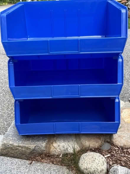 Photo of free Three large plastic storage bins (Lexington 02420) #1