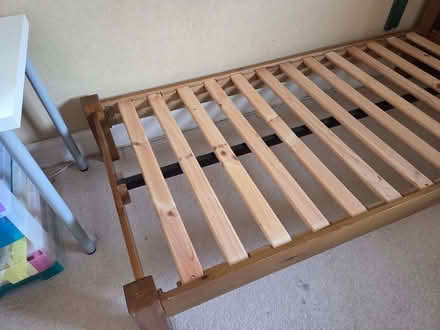 Photo of free Solid oak single bed (Forton PR3) #2
