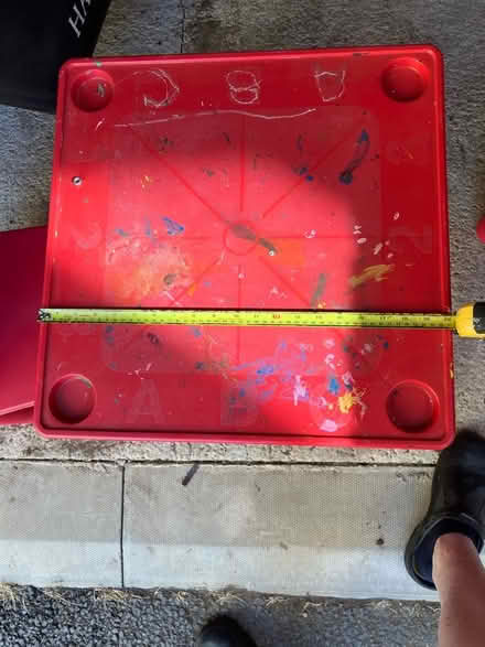Photo of free Red kids play table and chairs (Twigworth GL2) #2