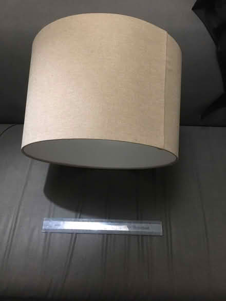 Photo of free Linen cylindrical Lampshade (Central Lancaster LA1) #1