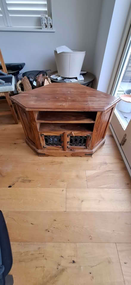 Photo of free Rustic corner TV stand (Old Milverton CP CV32) #1
