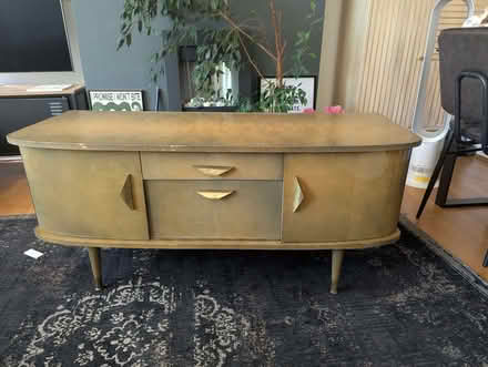 Photo of free 1960s Retro Vintage low sideboard. 120cm long, (Thames Ditton KT7) #1
