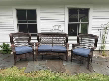 Photo of free Wicker furniture set (Williamstown, MA) #3
