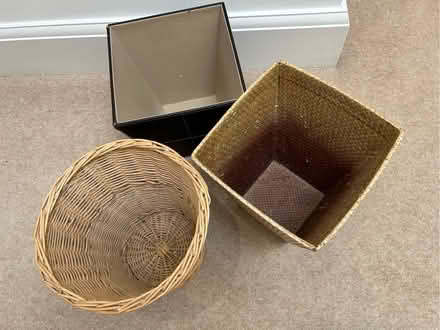 Photo of free 3 brown waste paper bins (Wokingham RG40) #2