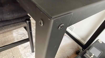 Photo of free Black metal desk (W24LY) #4
