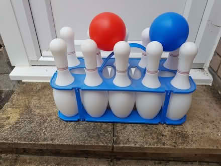 Photo of free Plastic bowling pins & balls (Kendal LA9) #1