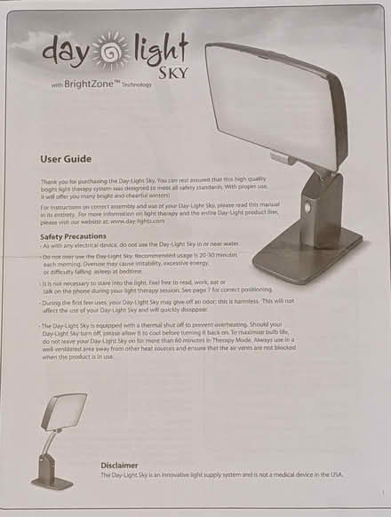 Photo of free Light therapy lamp (Kenmore, Finn Hill) #2